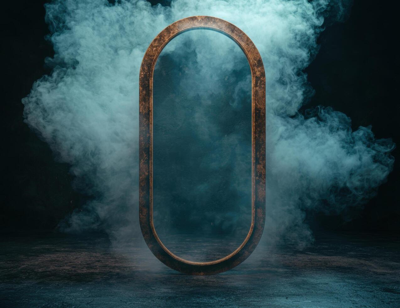Mysterious portal in the mist photo