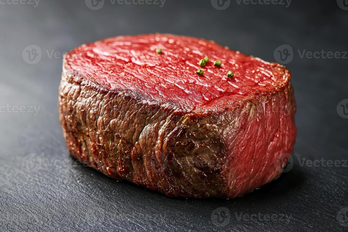 Juicy and tender steak with spices photo