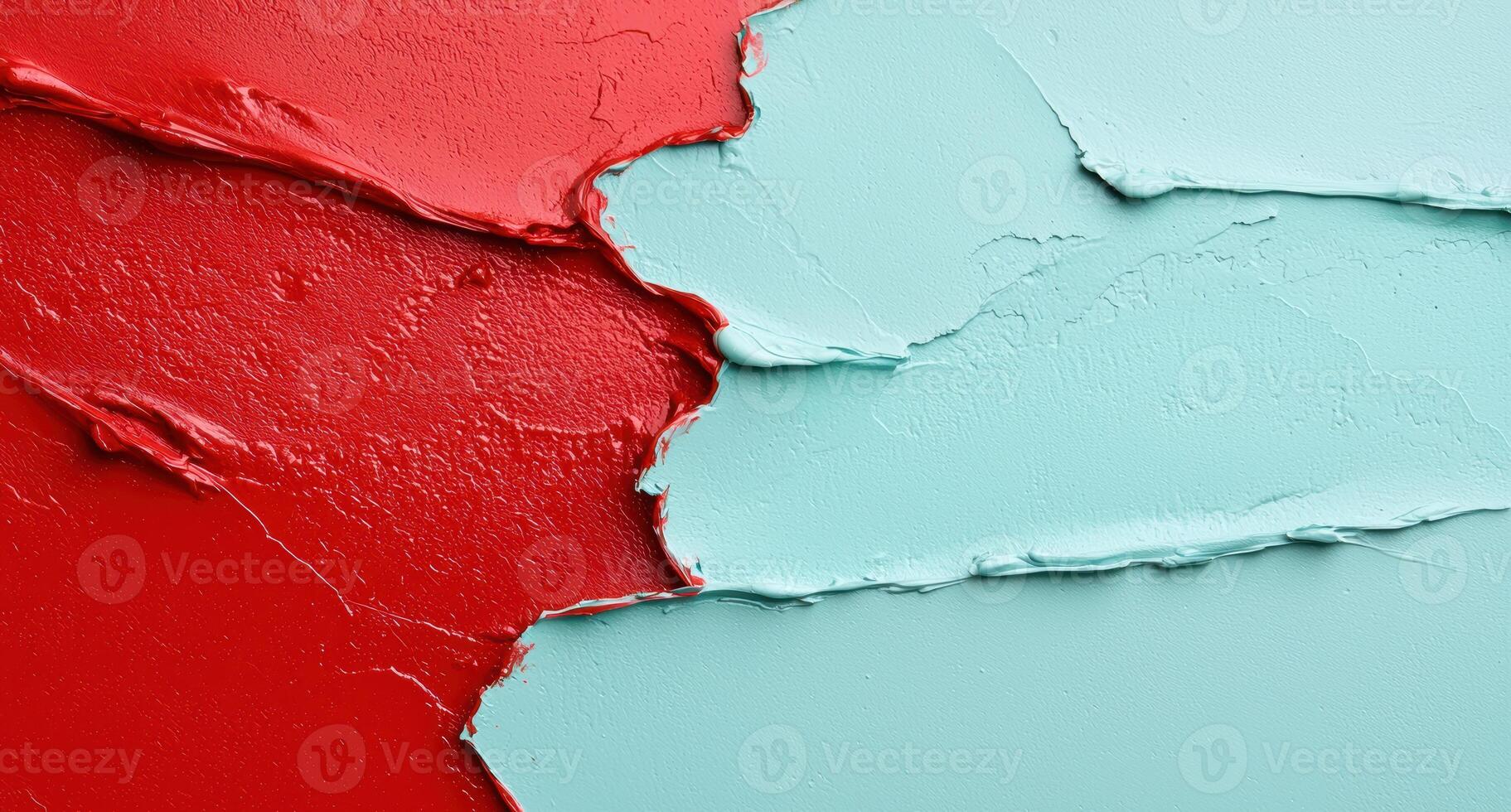 abstract textured paint background in red and blue photo