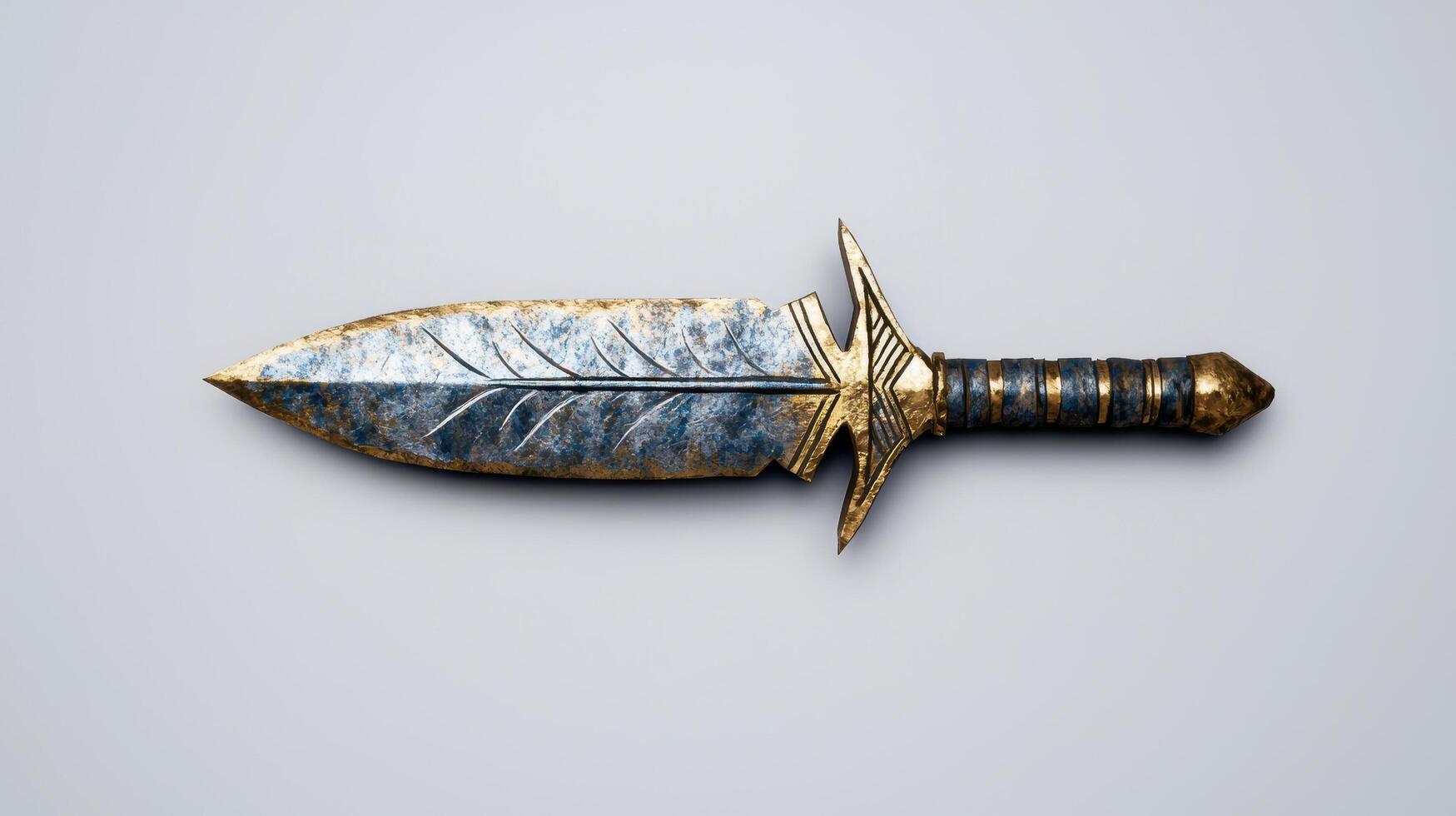 Ornate fantasy dagger with intricate design photo