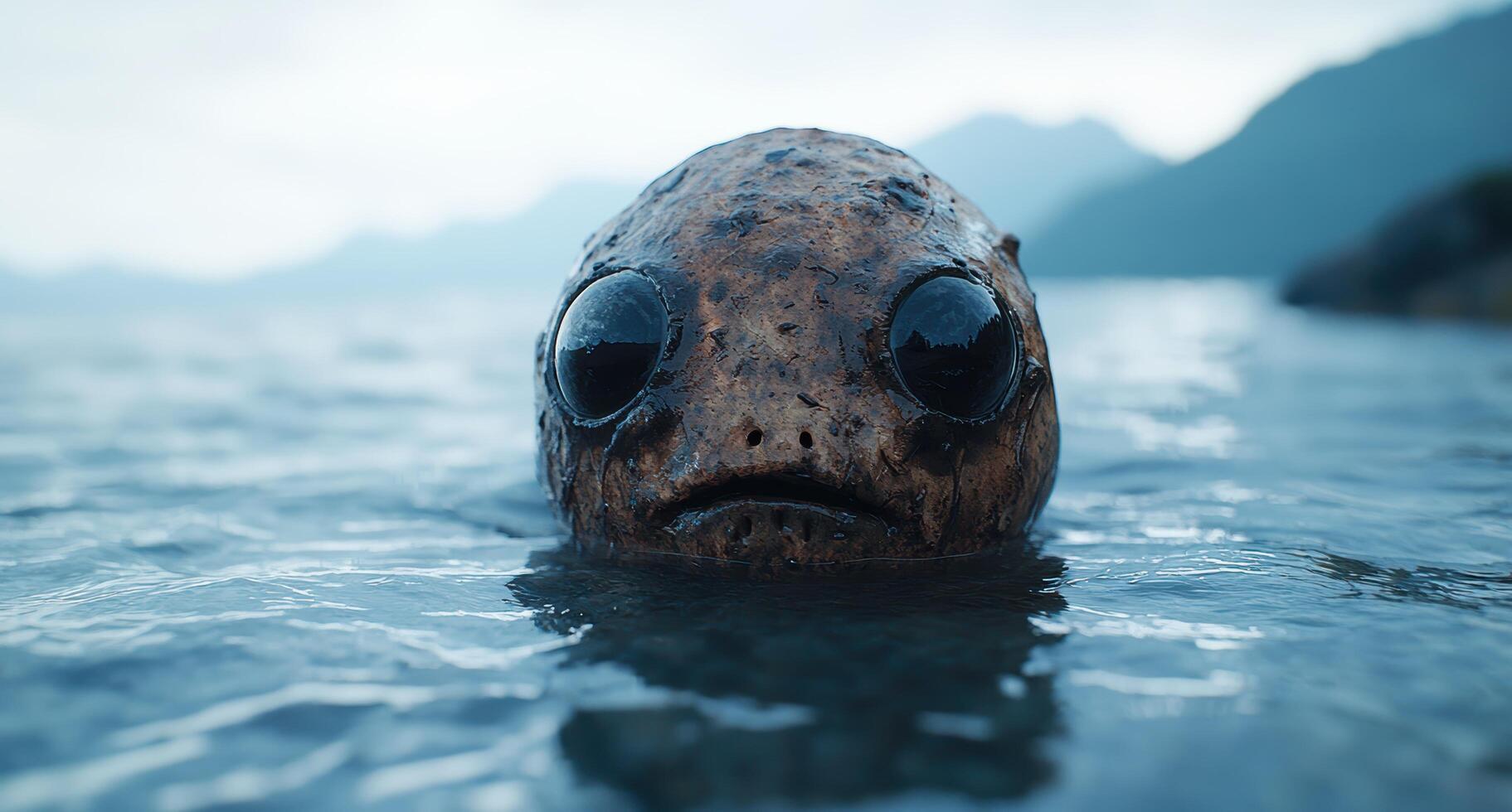 close up of a mysterious deep sea creature photo