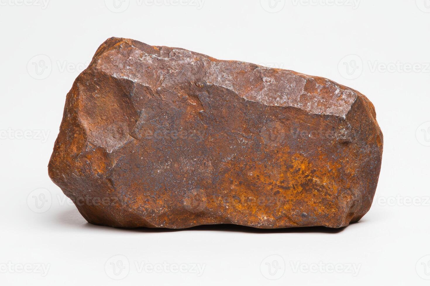Rugged brown rock with natural textures photo