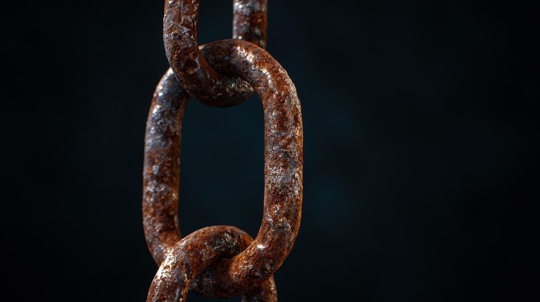 Rusty metal chain links photo