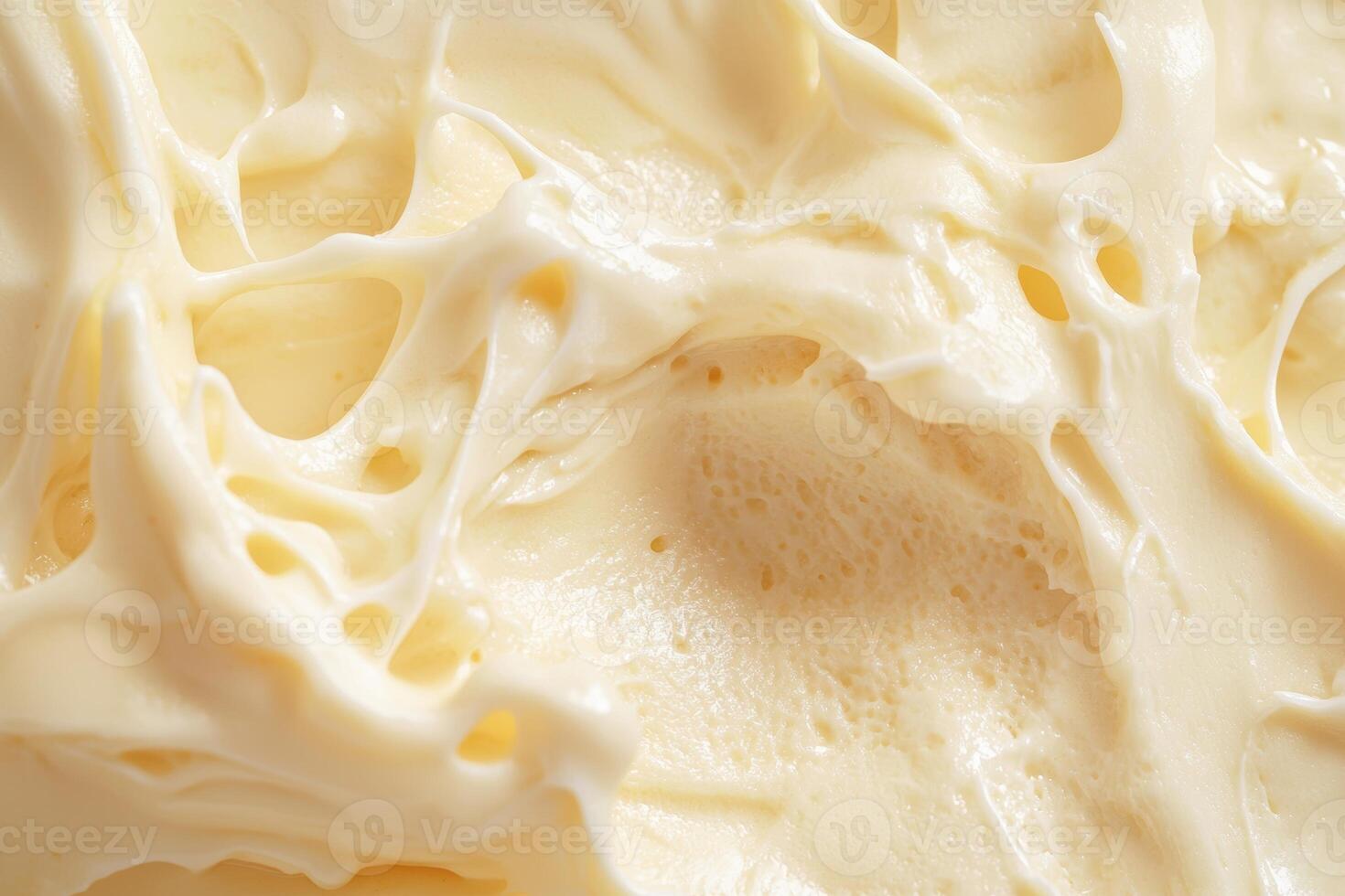 A close up of a white frosting photo