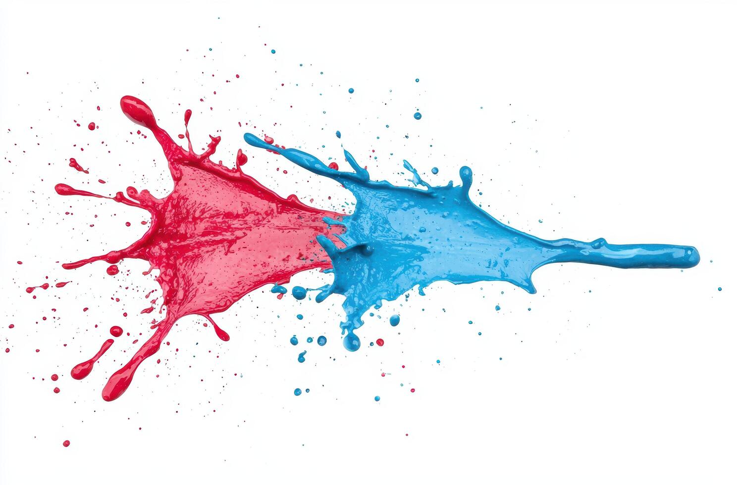 Colorful paint splash photo