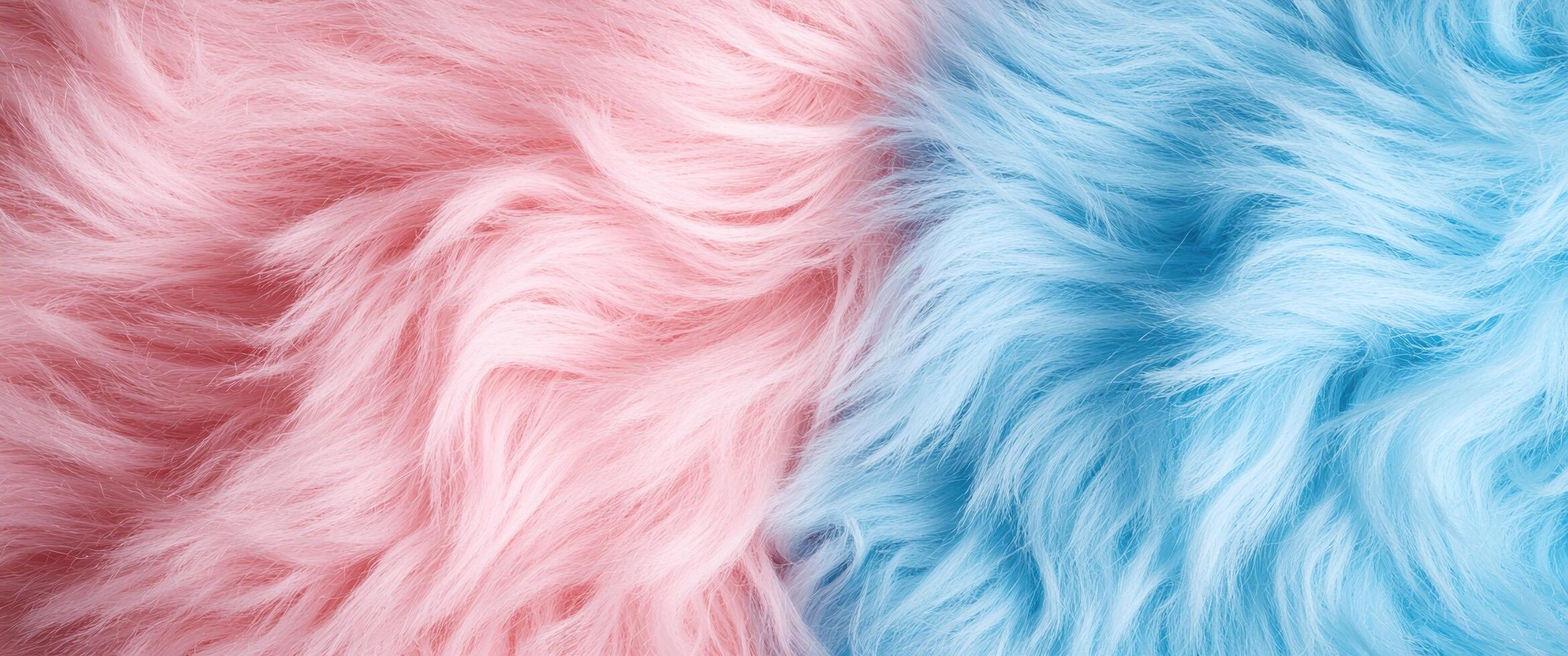 Soft and fluffy pastel colored fur texture background photo