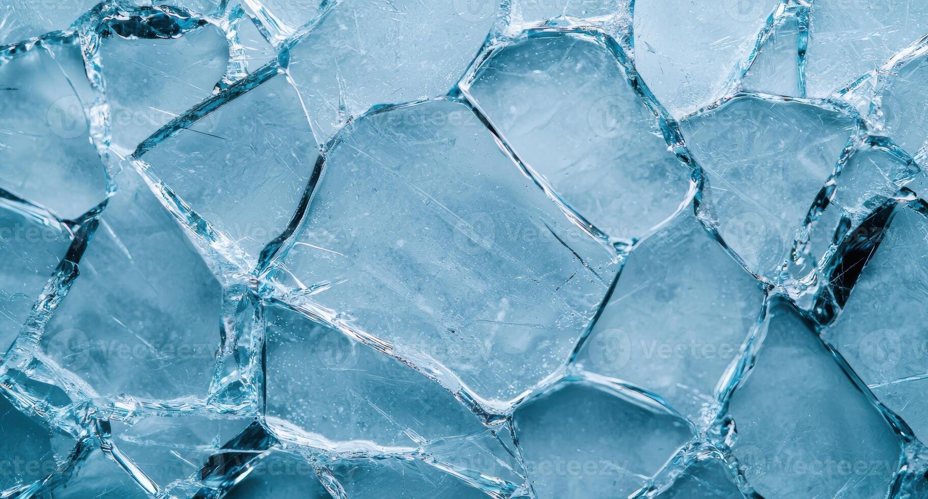 A close up of a blue ice wall photo