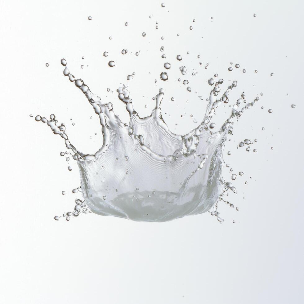 Splashing water crown photo