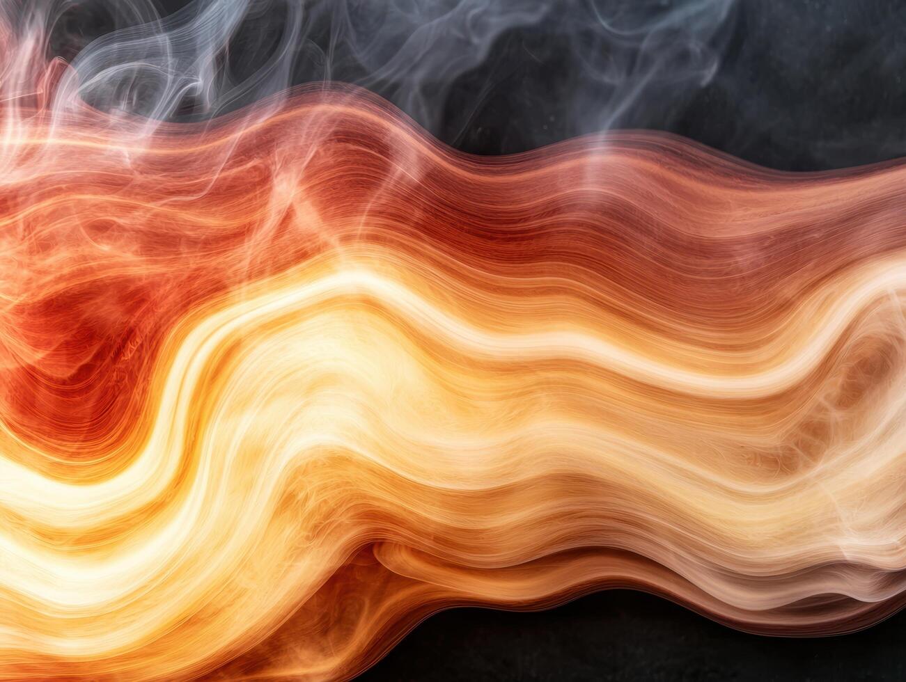 Swirling flames of fire and smoke photo
