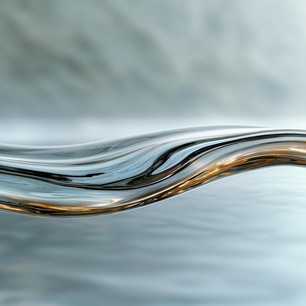 abstract wavy lines in water photo