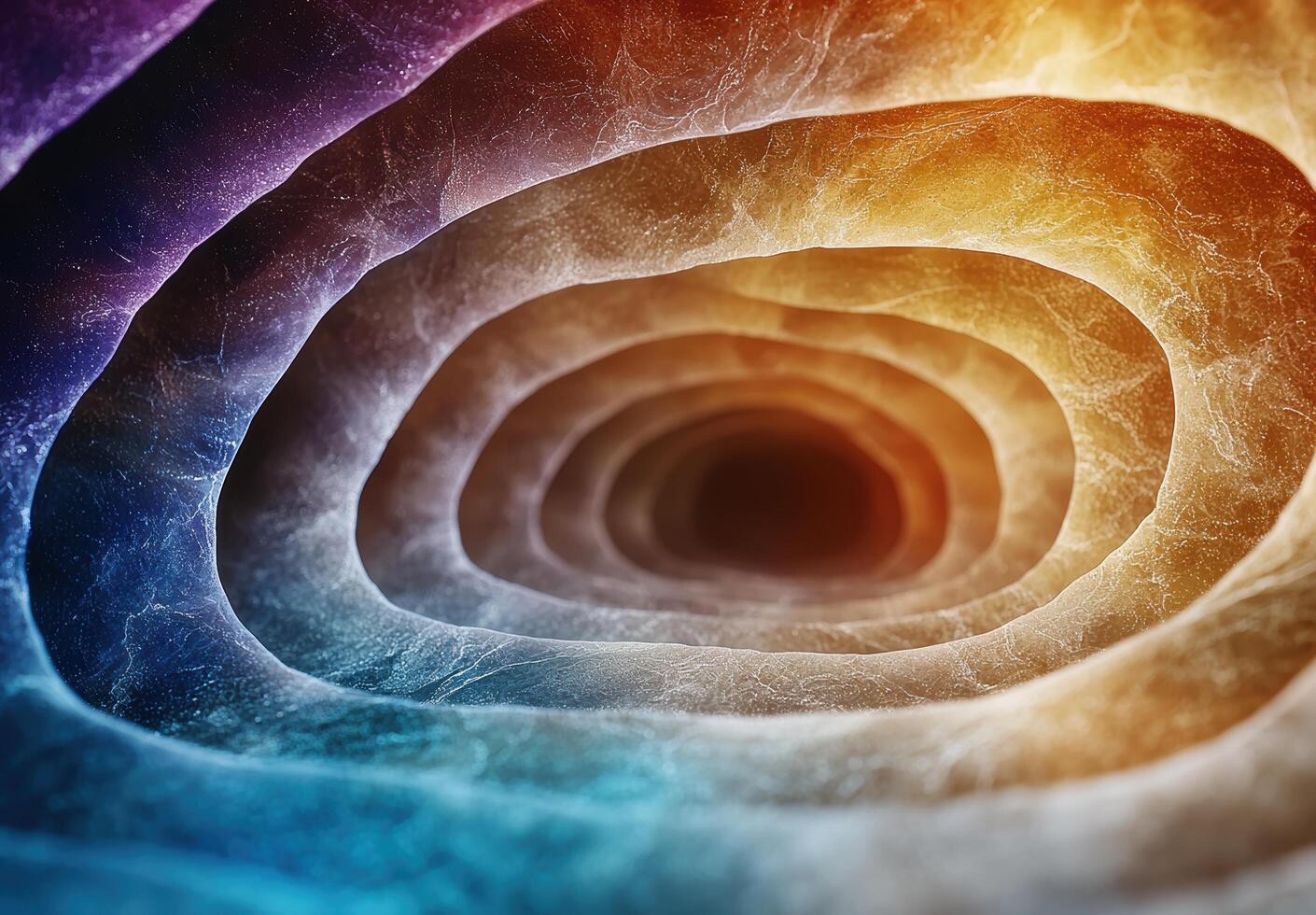 Colorful abstract spiral tunnel photo