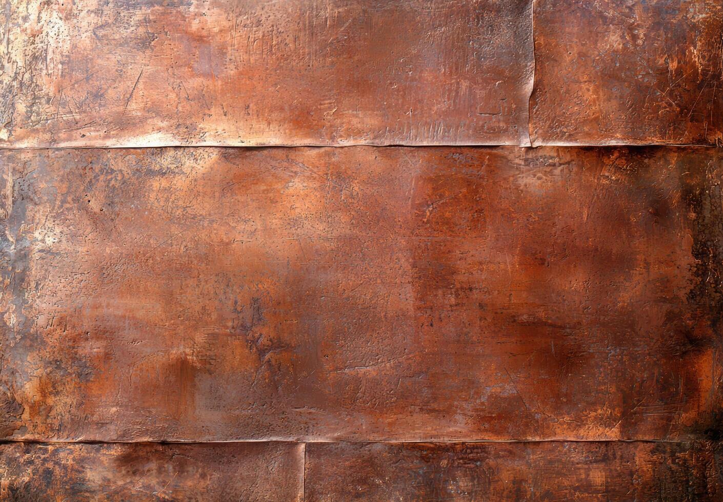 Rustic copper metal texture background photo