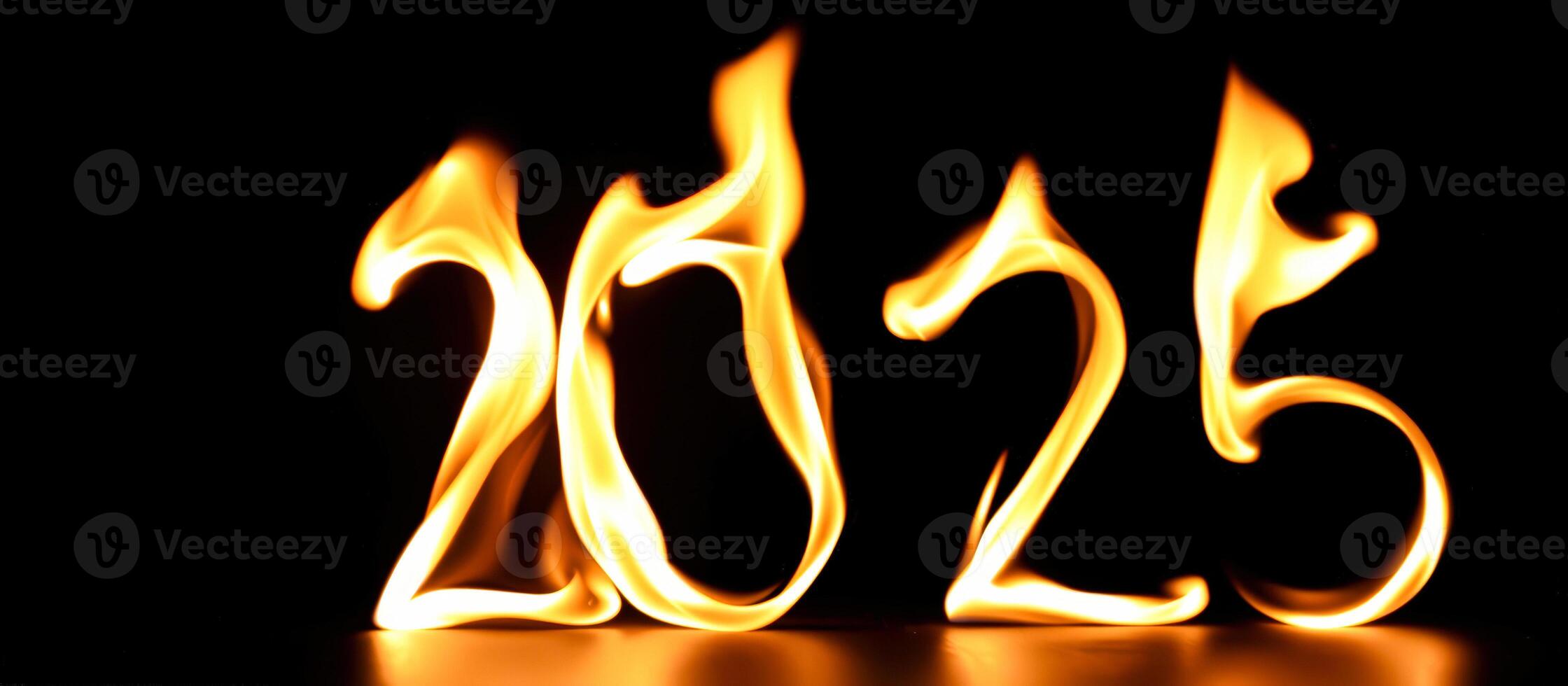 year 2025 fiery form photo