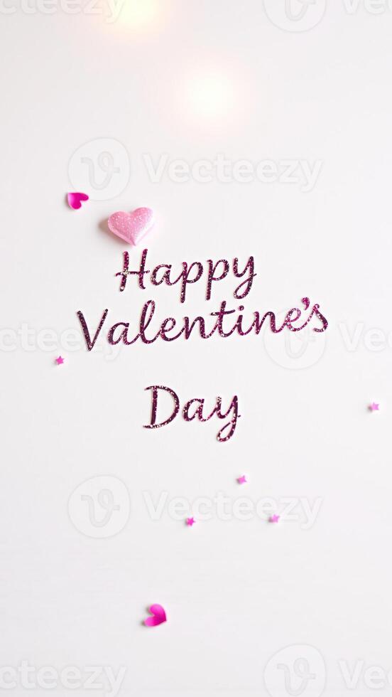 glittery valentine's day message photo