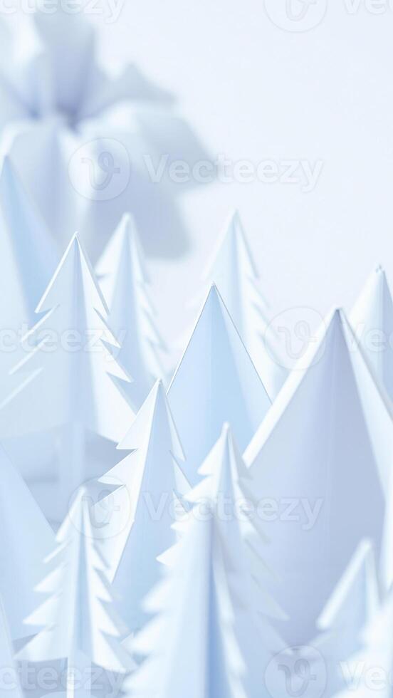 forest paper triangles photo