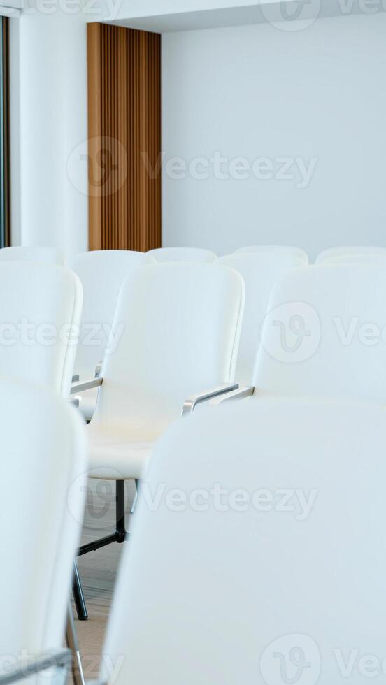 row white chairs a minimalist room photo