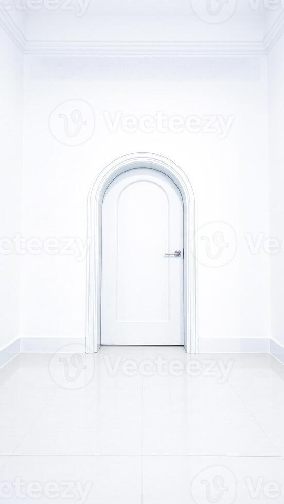 white arched doorway photo