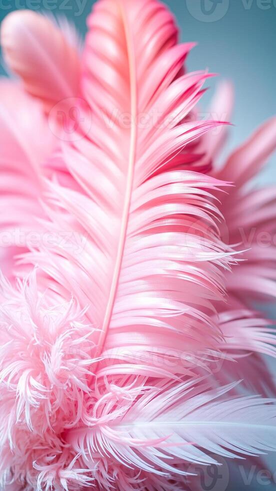 soft pink feathers showcase delicate texture photo