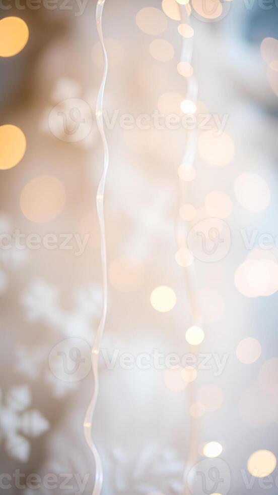 soft white lights create an ethereal glow photo
