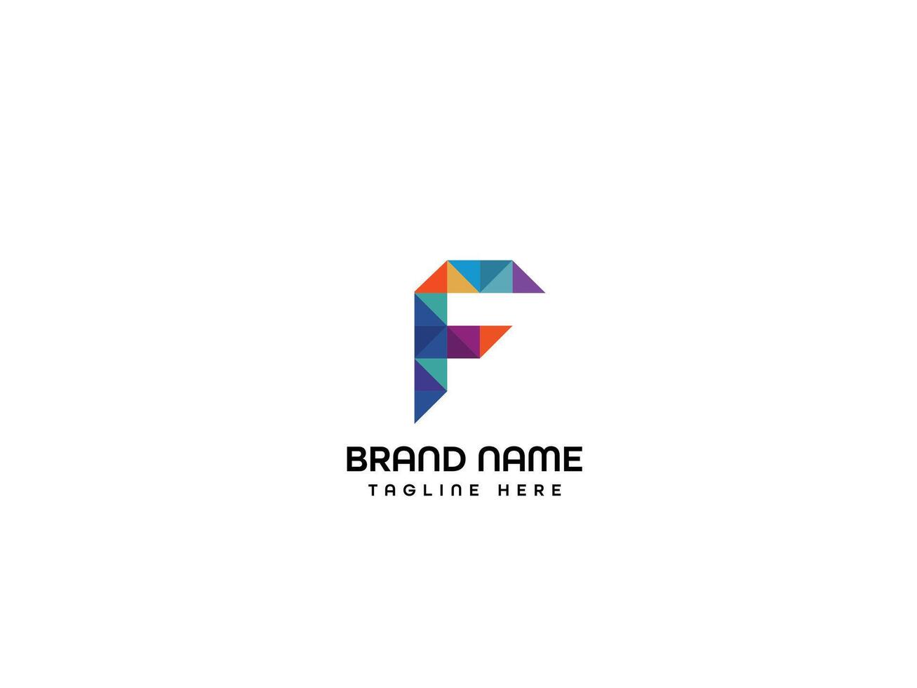 F letter logo design vector
