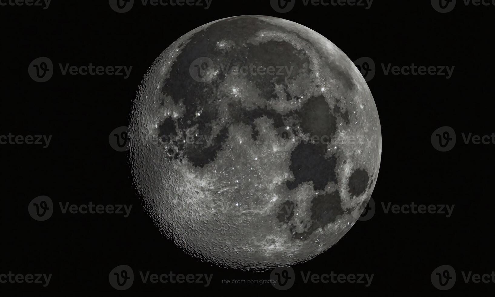Moon surface crescent moon lunar craters detailed texture photo