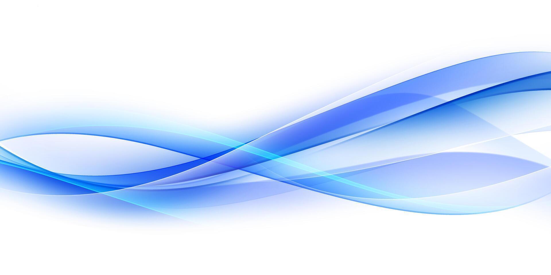 Blue waves abstract background, modern design, illustration vector