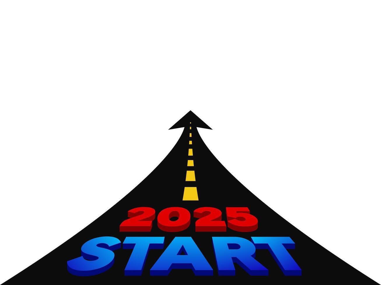 Start 2025. Happy New Year vector