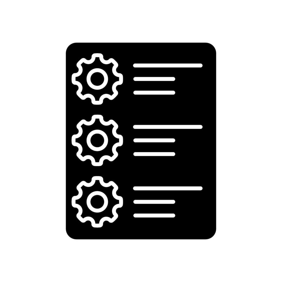 Workflow icon. operation illustration sign. automation symbol. vector