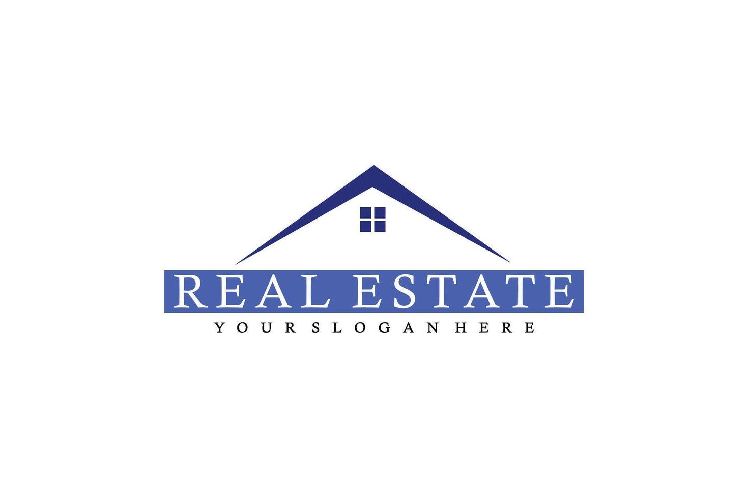 Luxury Real Estate Logo with House and Skyline Icons vector