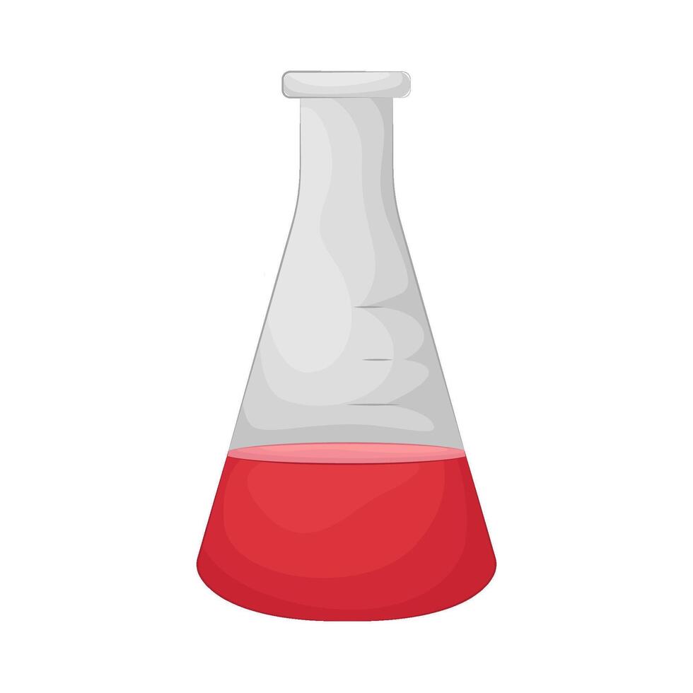 Illustration of lab flask vector