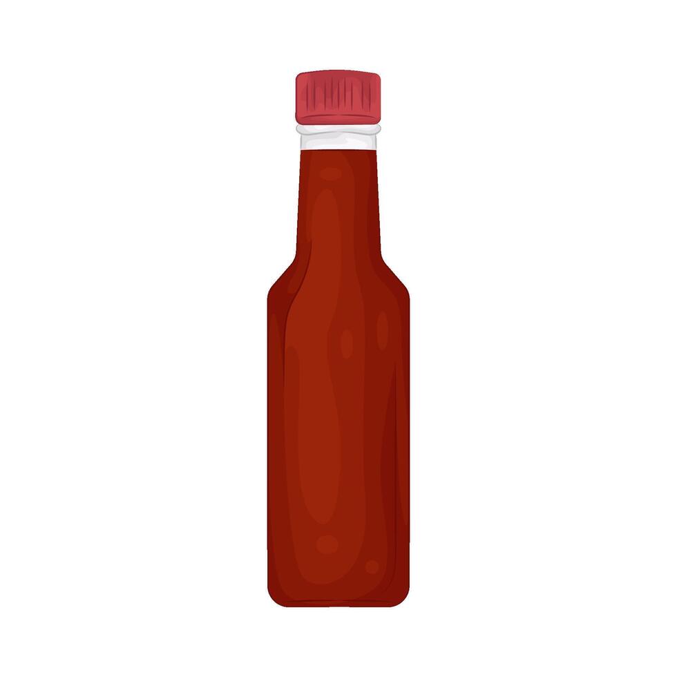 Illustration of sauce bottle vector