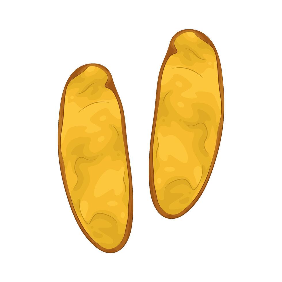 Illustration of cassava chips vector