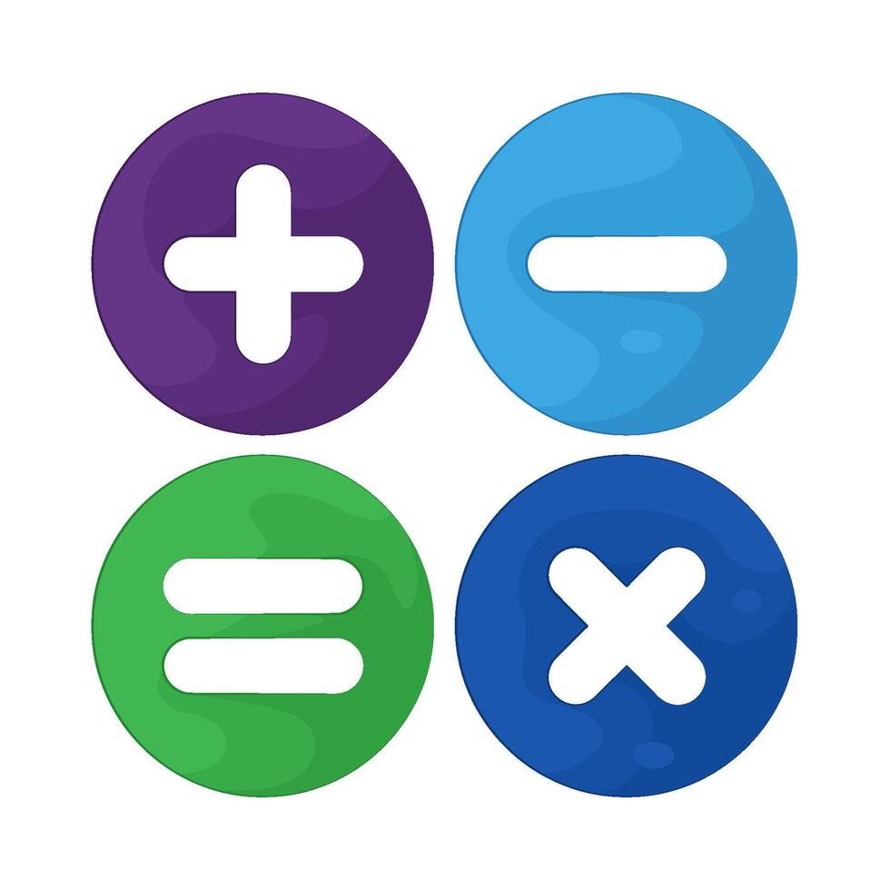 Illustration of mathematics symbol vector