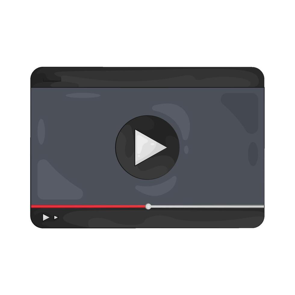 Illustration of play button vector