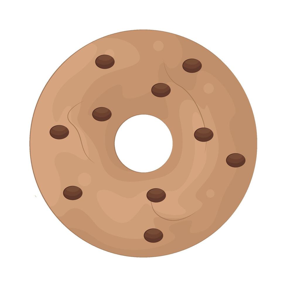 Illustration of chocolate donuts vector