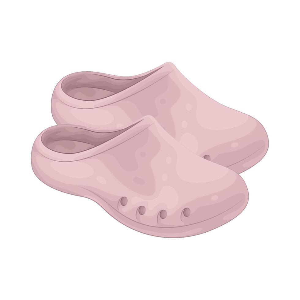 Illustration of medical slippers vector