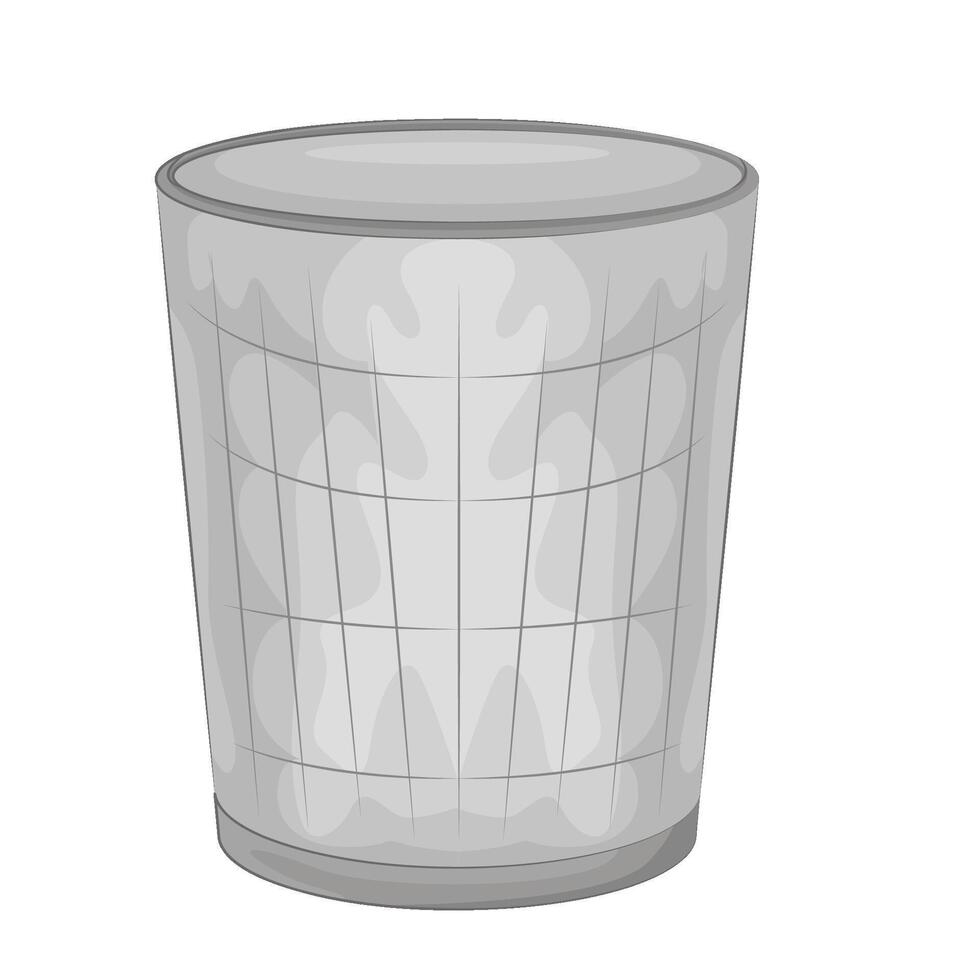 Illustration of trash bin vector