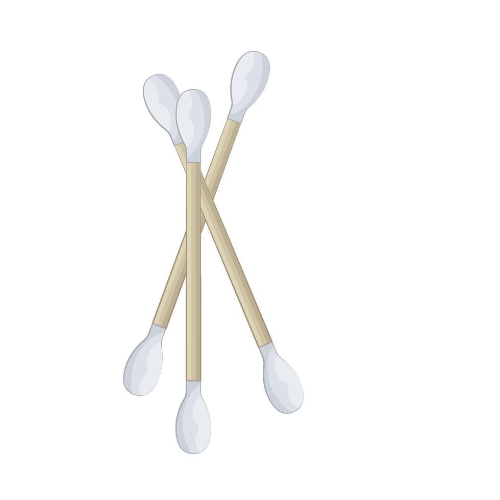 Illustration of cotton buds vector