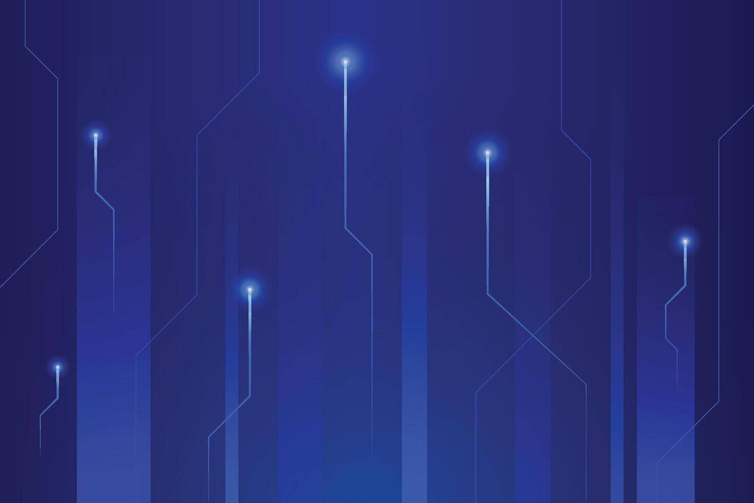 Circuit line technology digital on a blue background. Internet network connection, transfer data communication, cyber nano information. Quiet futuristic cyber light trails. vector