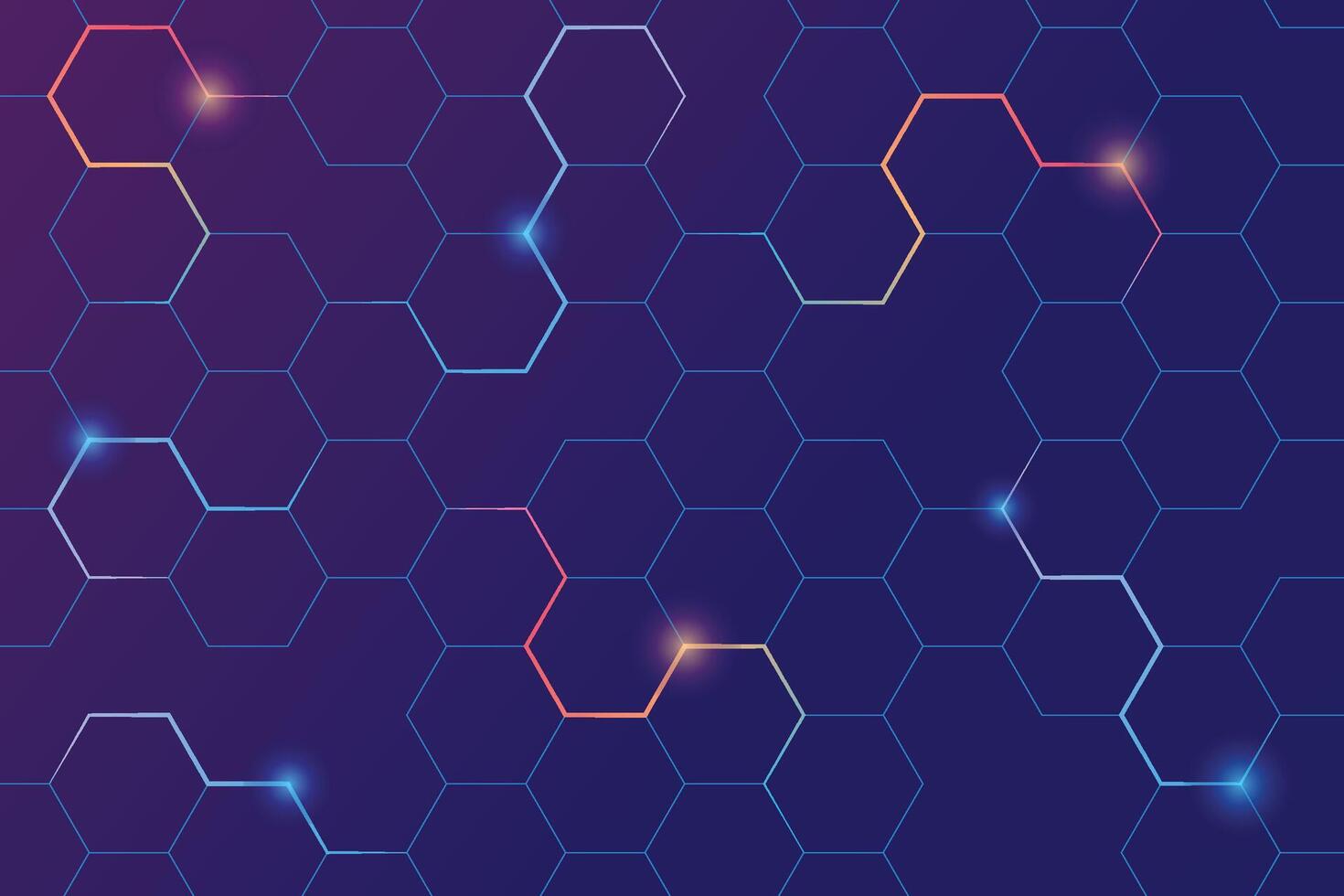Dark hexagon abstract technology background. Modern Circuit line technology digital on a blue backdrop. Internet network connection, transfer data communication. cyber nano information. vector