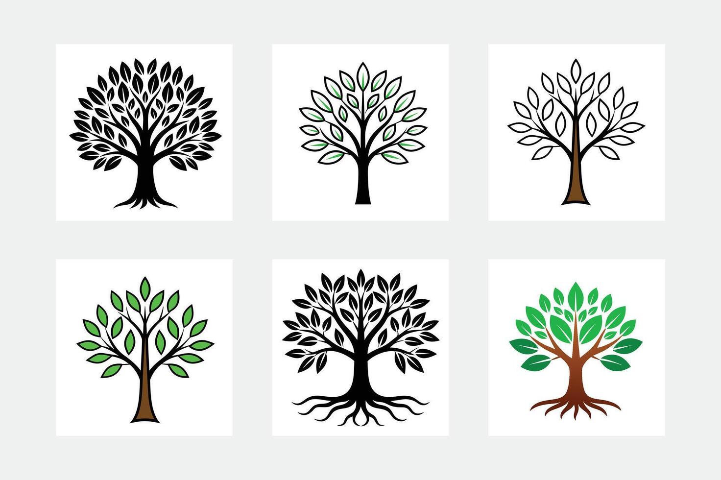 Stylized Tree Icon Perfect for Nature Inspired Designs. vector