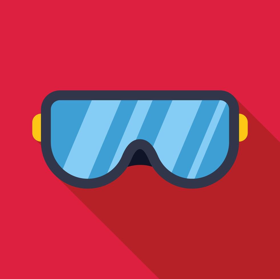 Protective goggles icon representing safety and eye protection vector