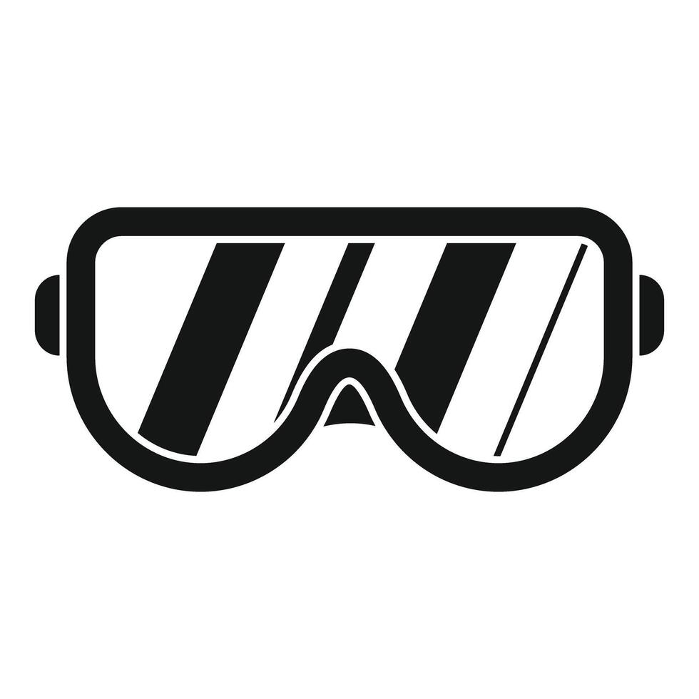 Protective glasses ensuring safety in industrial environments vector