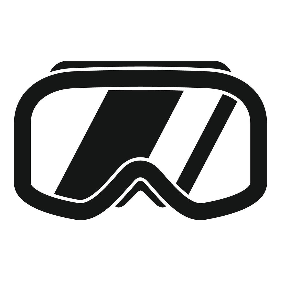 Paintball mask protecting eyes during extreme sports activities vector