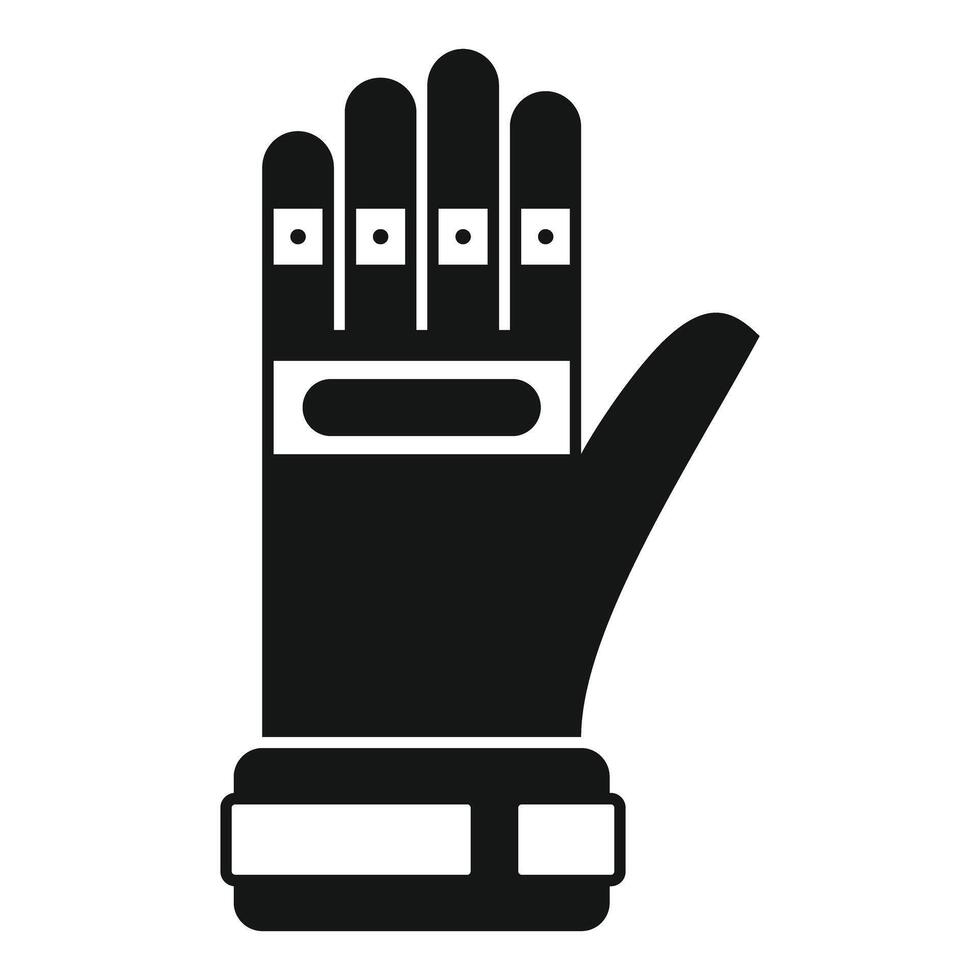 Sensor glove showing technological advancement in wearable tech vector