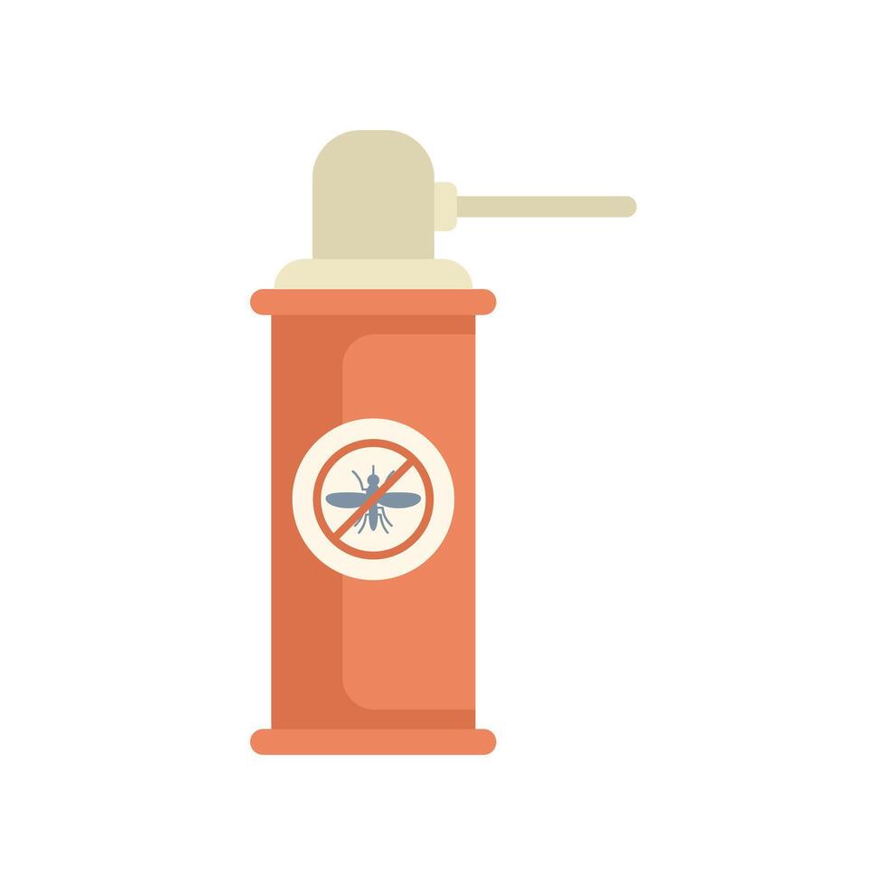 Mosquito repellent spray bottle protecting from insects vector