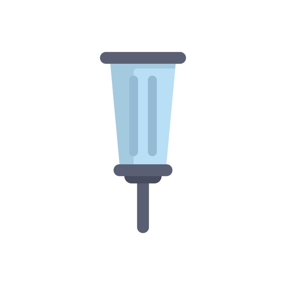 Modern street lamp illuminating pathway at night vector