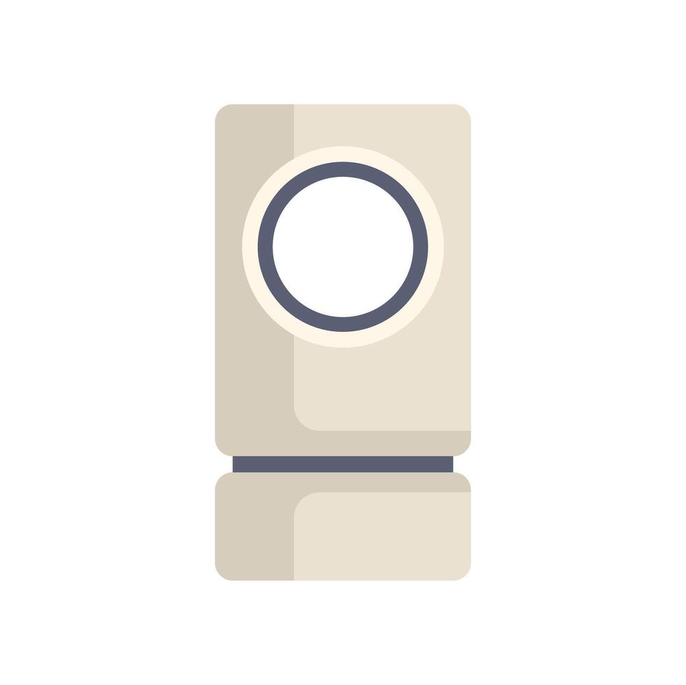 Modern washing machine showing clean laundry concept icon vector