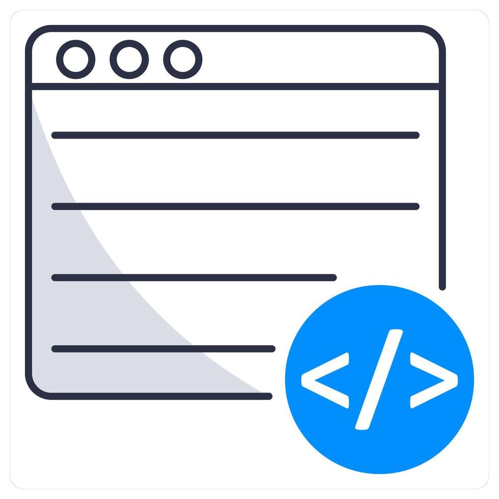 Coding and code icon concept vector