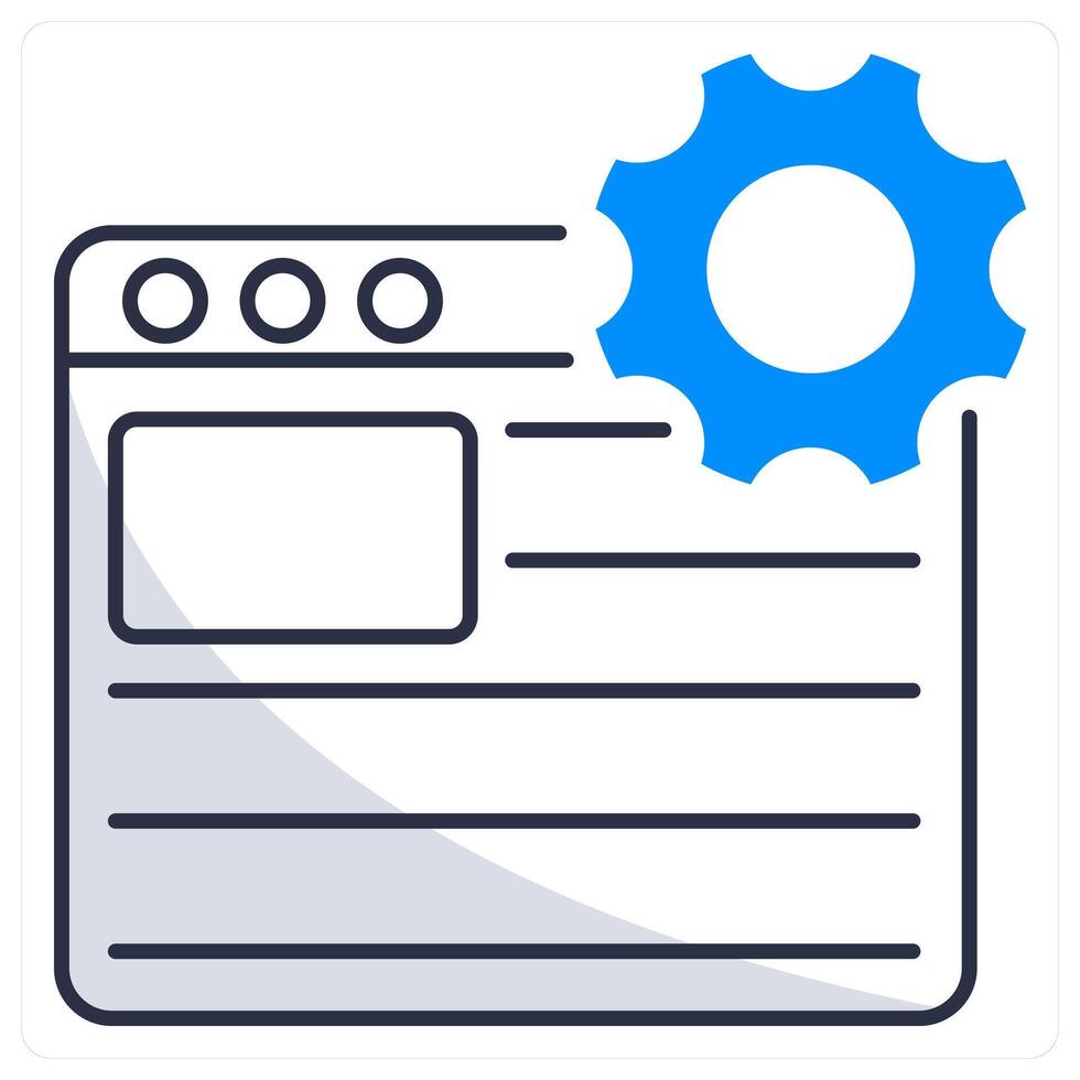Web Optimization and web icon concept vector